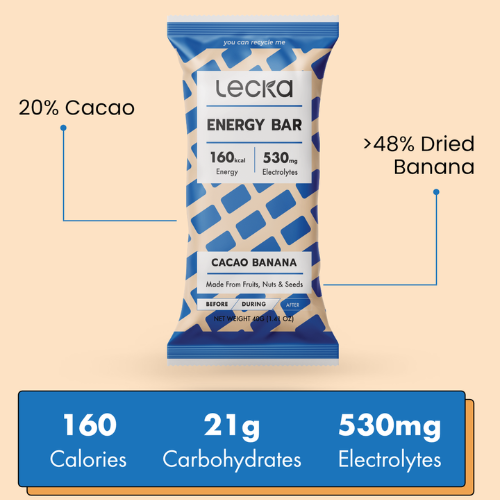 Cacao Banana Energy Bars by Lecka