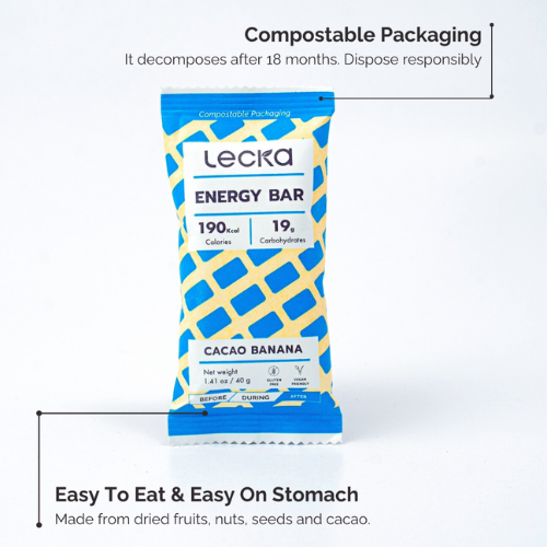 Cacao Banana Energy Bars by Lecka