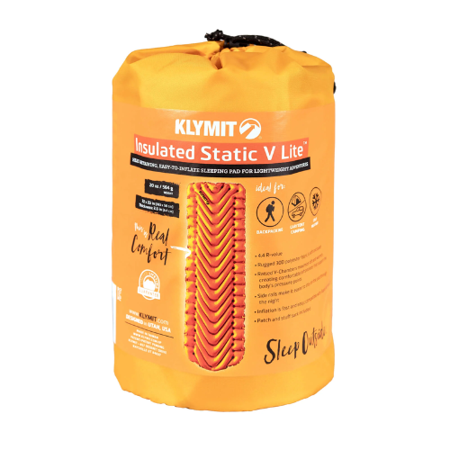 Insulated Static V Lite Sleeping Pad by Klymit