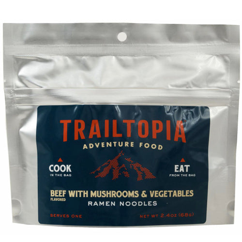Ramen Noodles: Beef flavored with Vegetables and Mushrooms by Trailtopia