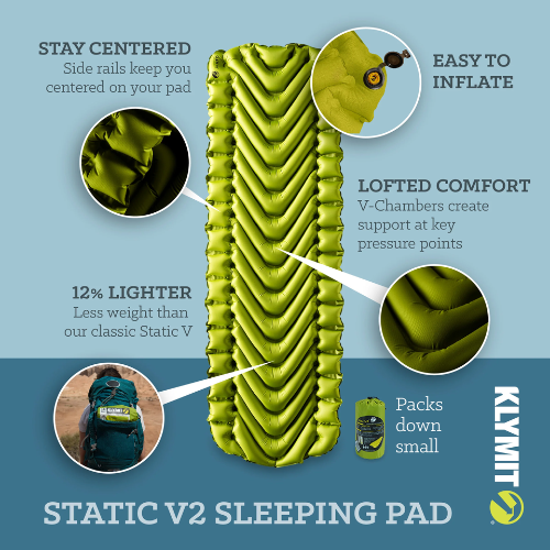 Static V2 Sleeping Pad by Klymit