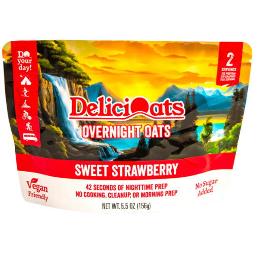 Sweet Strawberry Overnight Oats by DeliciOats™