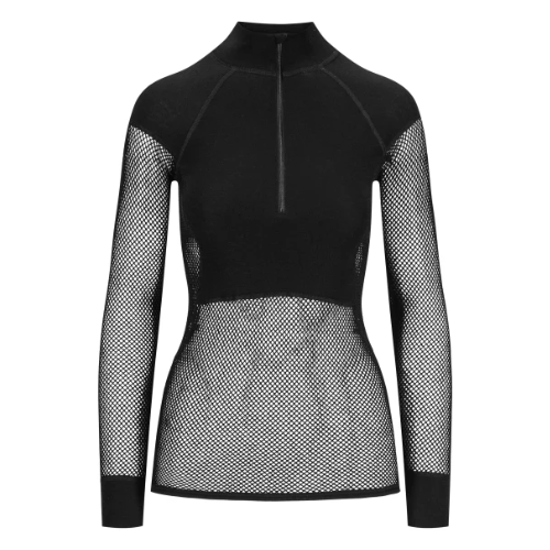 Women's Wool Thermo Zip Polo by Brynje